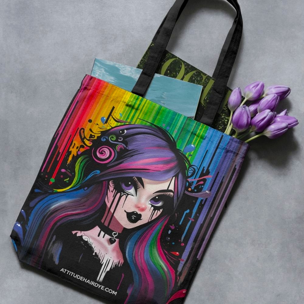 Attitude Hair Dye - Dying to be me Tragetasche - Regenbogen/Schwarz